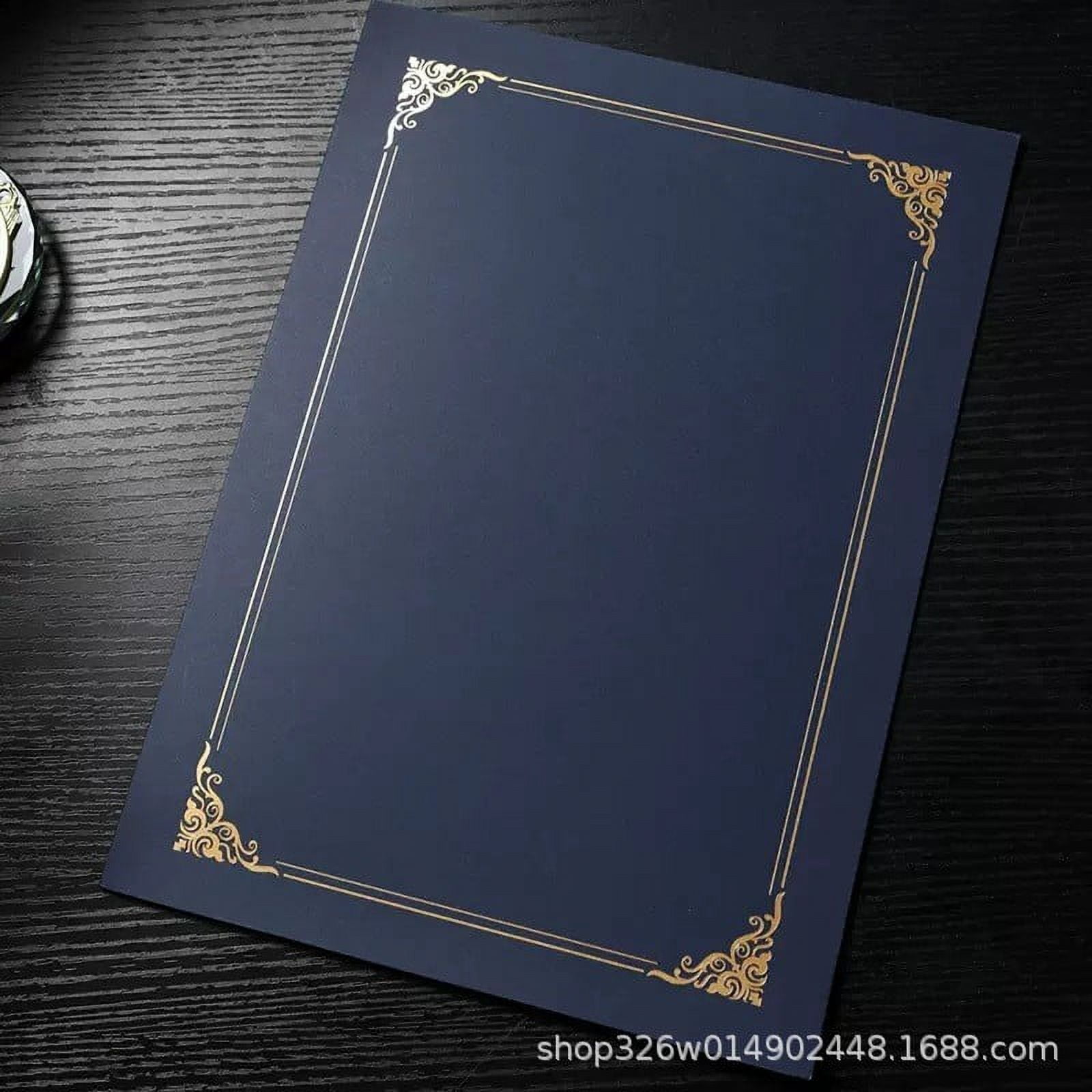 NUOLUX 10Pcs Certificate Cover Certificate Holder Decorative Award