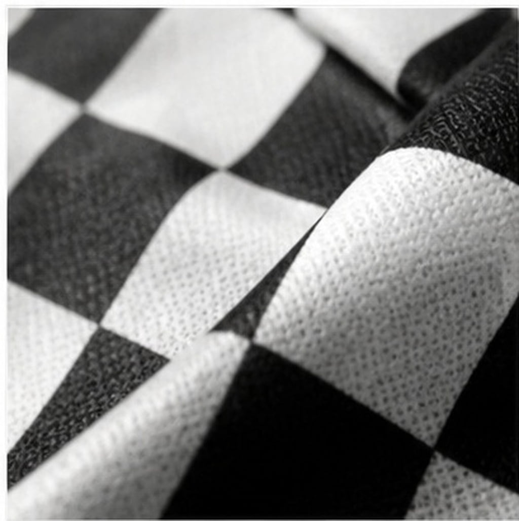 NUOLUX 10Pcs Checkered Racing Flags on Sticks for Race Track Festival ...