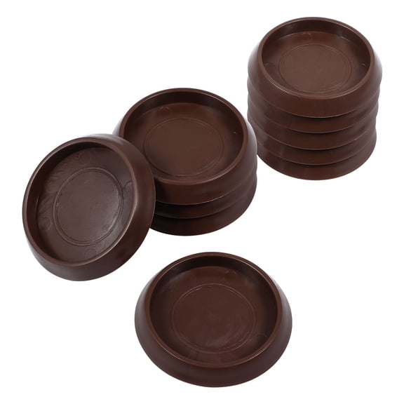 NUOLUX 10Pcs Dark Brown Non Skid Furniture Pads for Indoor Use