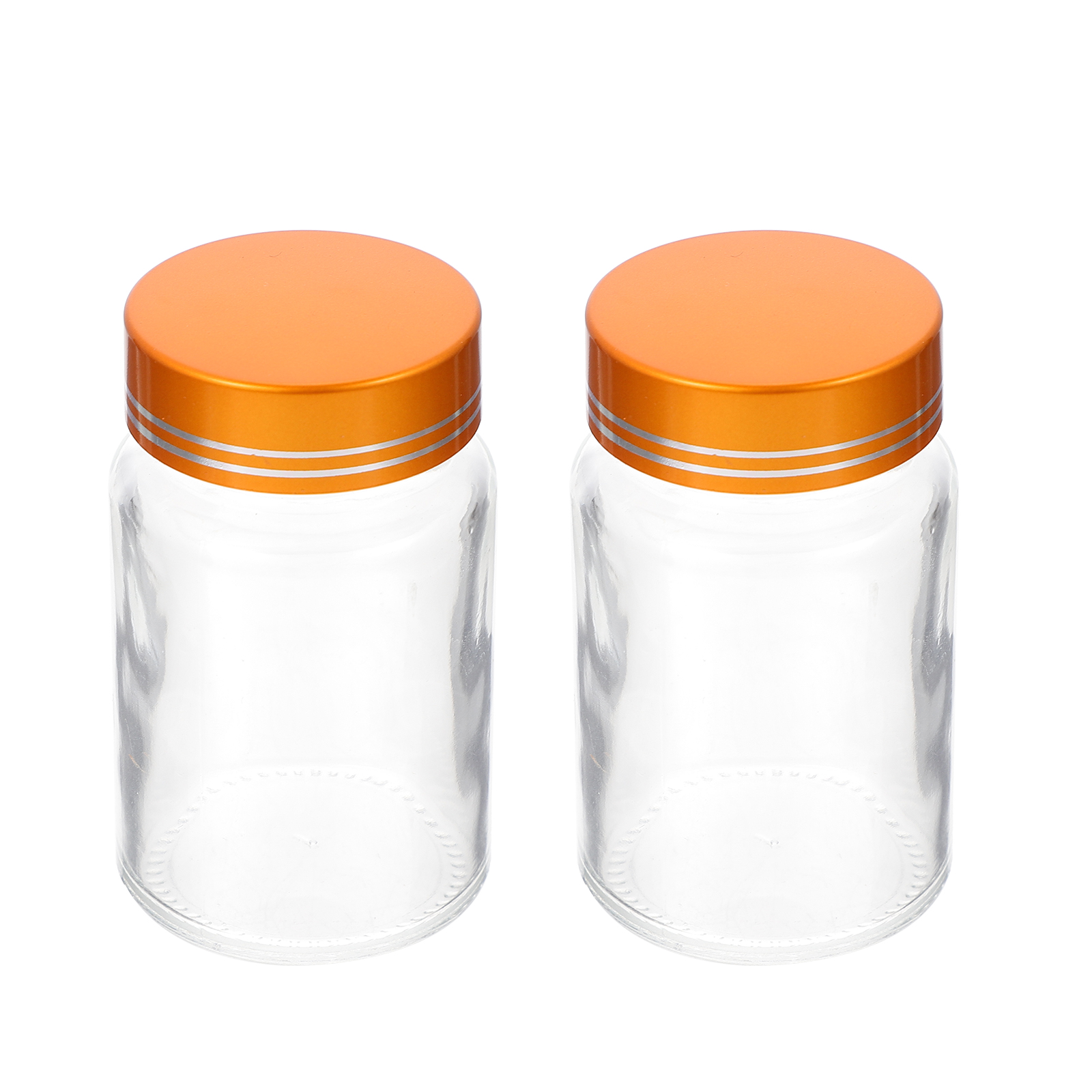 NUOLUX 10Pcs Glass Bottles Pills Bottles Glass Storage Containers