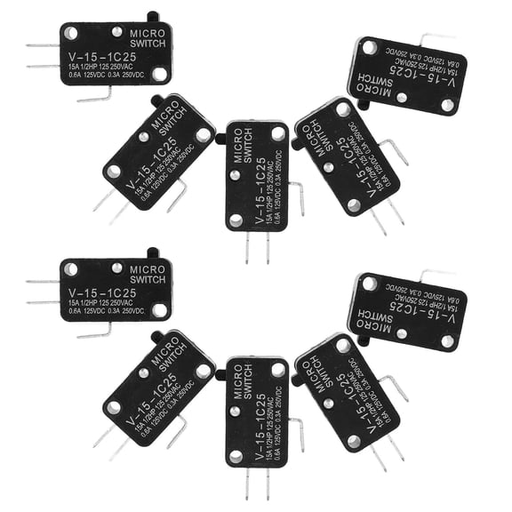 NUOLUX 10Pcs Limit Switch Appliance Quick Operation Button Switch PBT Electronic Projects