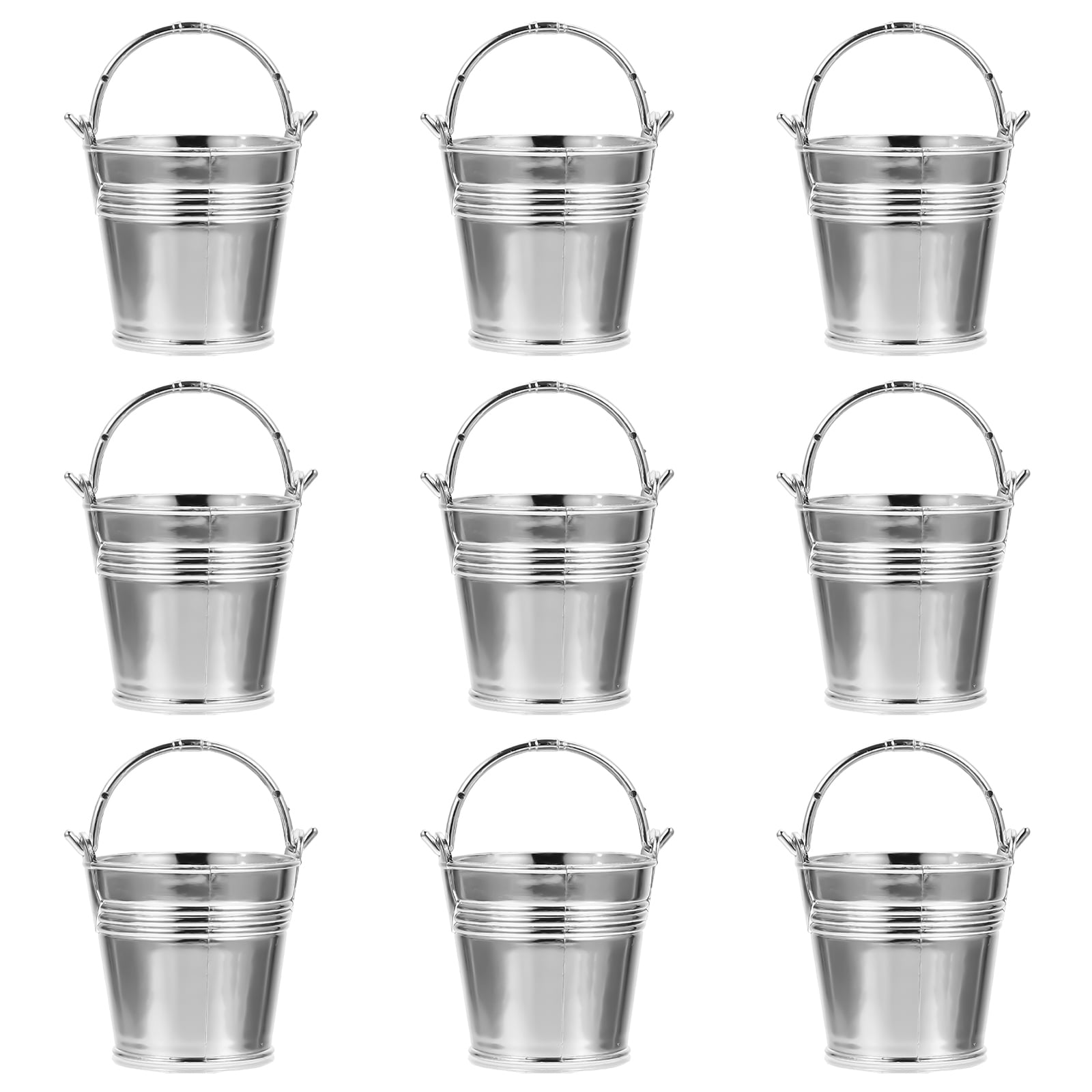 NUOLUX 10Pcs Mini Snack Bucket Party Candy Storage Barrel Biscuit