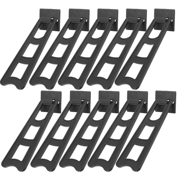 NUOLUX 10Pcs Black Plastic Photo Frame Brackets for Desktop Display Support