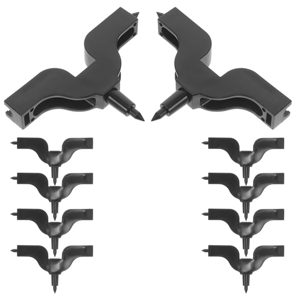 NUOLUX 10Pcs Garden Tool Set Black Irrigation Tube Puncher for Self Water System Plant with User Friendly Design