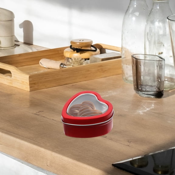 Toyandona 10pcs Valentines Day Chocolate Boxes Red Tinplate Party Favors Homeowners