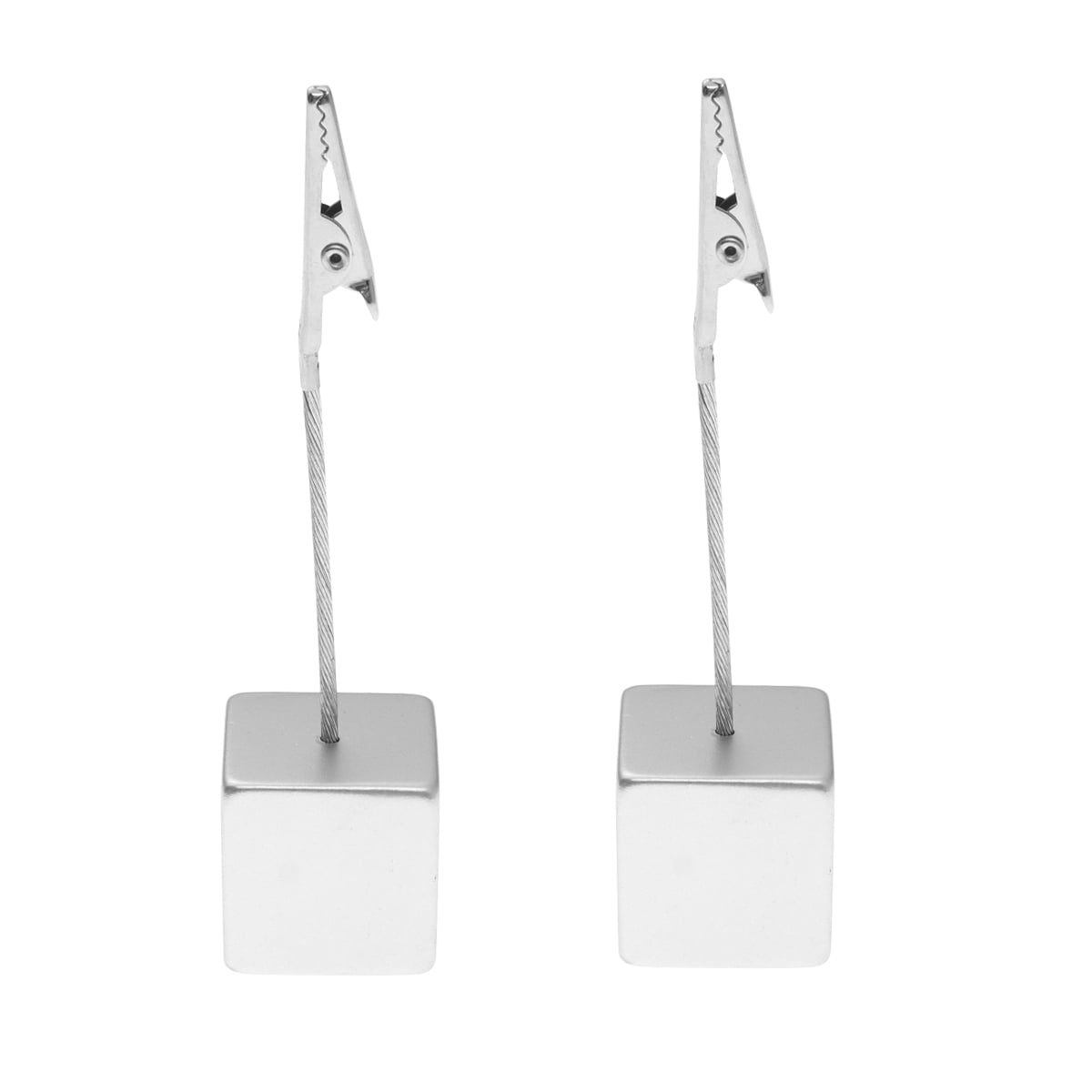 NUOLUX 10pcs Cube Resin Picture Memo Note Photo Clip Holder Desk