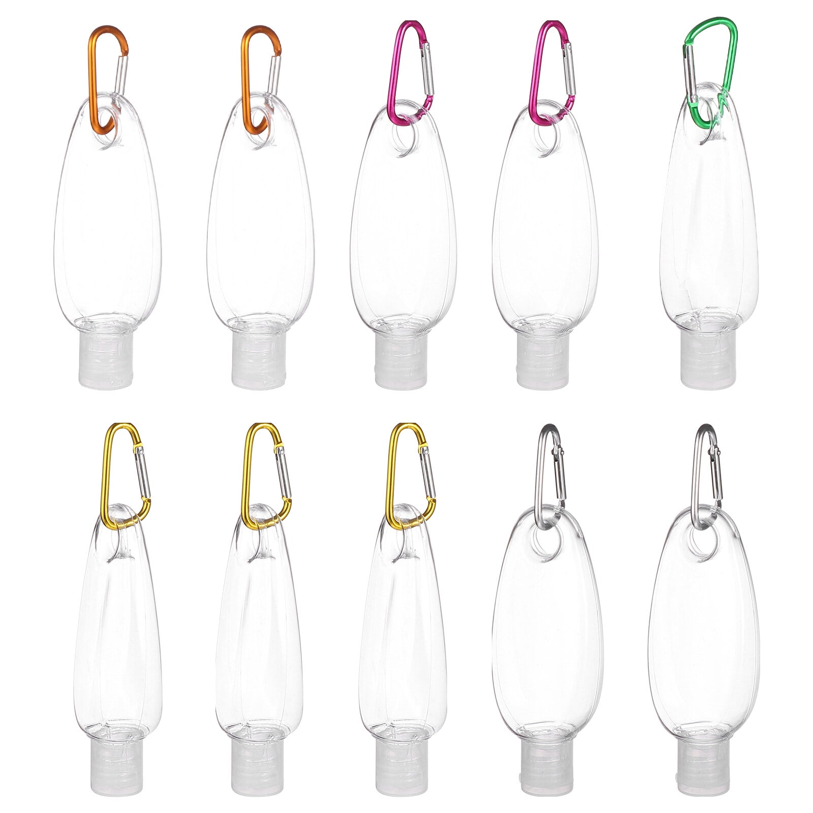 NUOLUX 10pcs Lid Hanging Hook Bottles Lotion Dispenser Bottles with ...