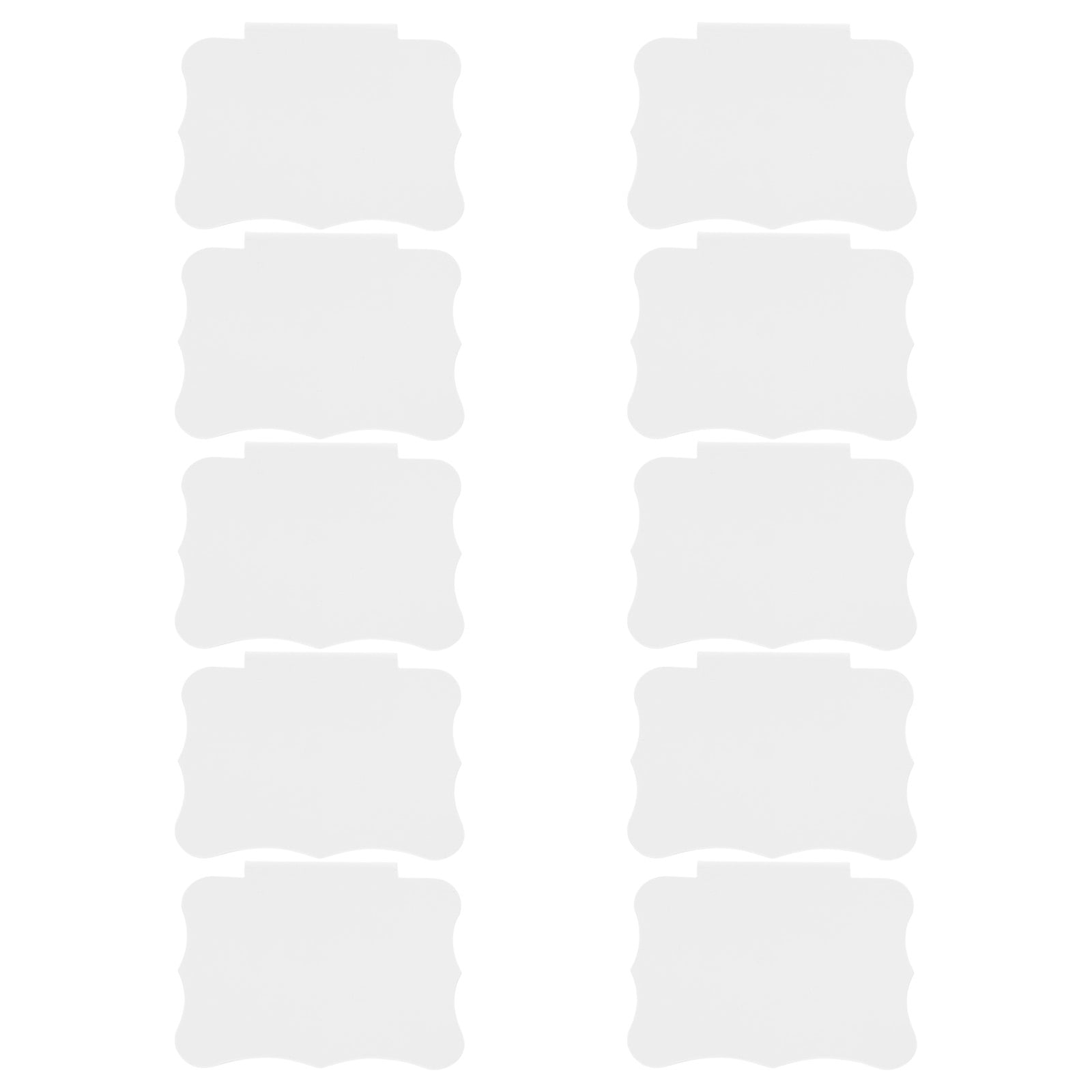 NUOLUX 10pcs Removable Basket Labels Clip Kitchen Bin Whiteboards PVC ...