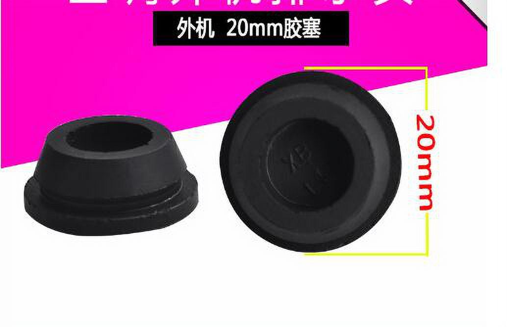 NUOLUX 10pcs Rubber Hole Plug Ac Drain Stopper Hole Filler Air Conditioner Drain Plug