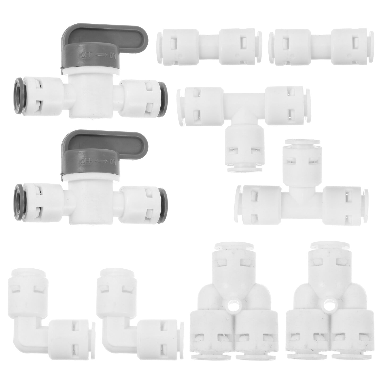 NUOLUX 10pcs Tube Quick Connector Water Purifier Fittings Tube Quick