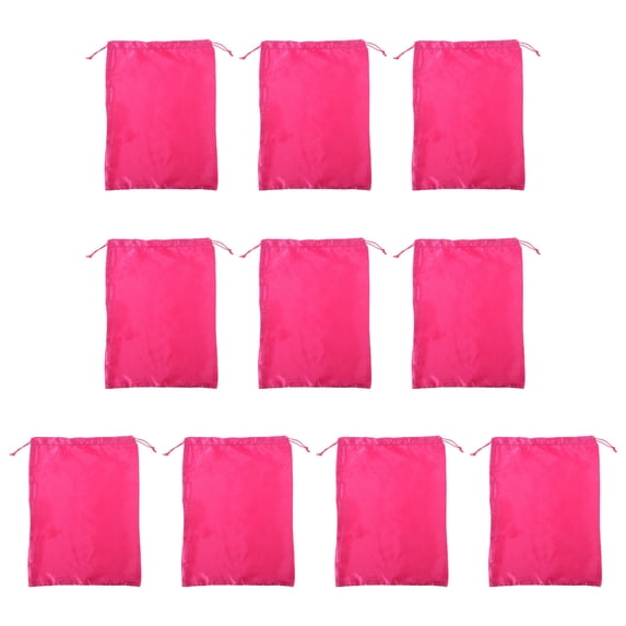 NUOLUX 10pcs Wig Bags Pouches Drawstring Packaging Bag Drawstring Storage Bags