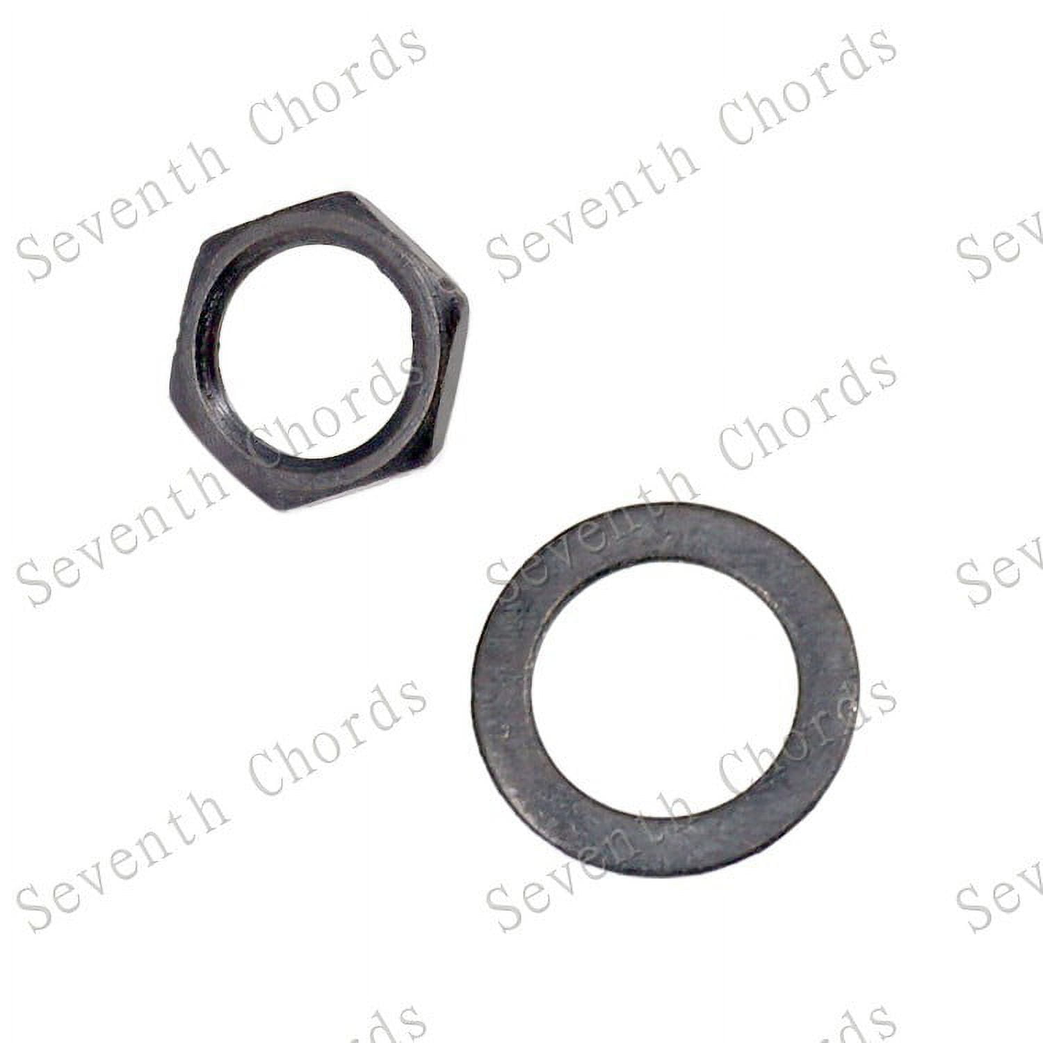 NUOLUX 12 Sets Guitar Nut Potentiometer Hex Nut Electric Guitar