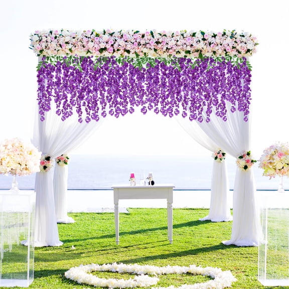 Toyandona Realistic Fake Wisteria Flowers for Indoor and Outdoor Decoration