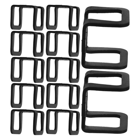 NUOLUX 12Pcs Floor Jack Metal Clip Black Hydraulic Pump Jack Repair Clamp Part