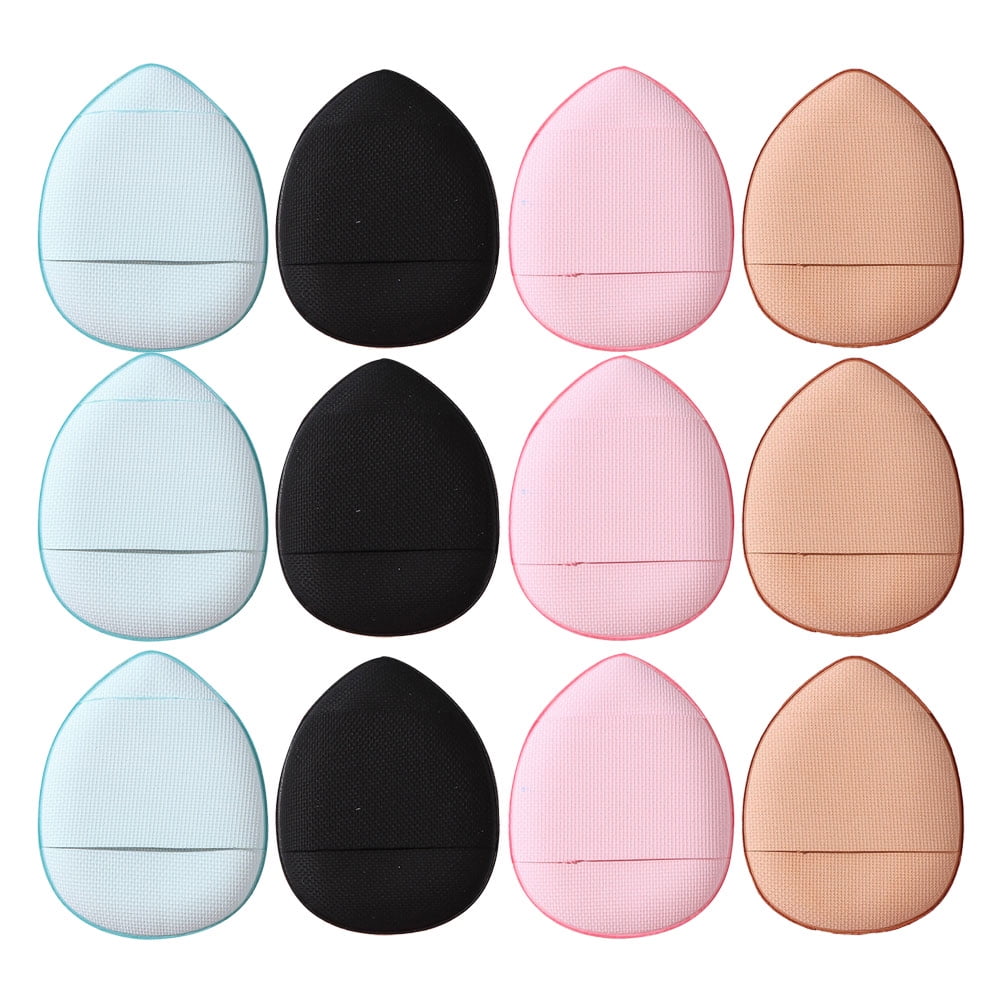 NUOLUX 12pcs Makeup Blending Powder Puff Facial Foundation Puff Mini