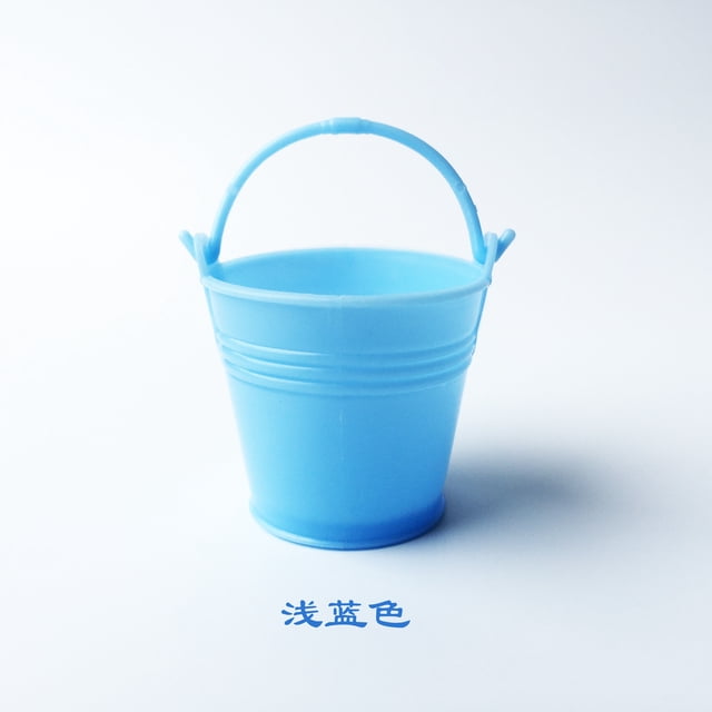 NUOLUX 12pcs Small Plastic Bucket Decorative Candy Pot Multiuse Bucket