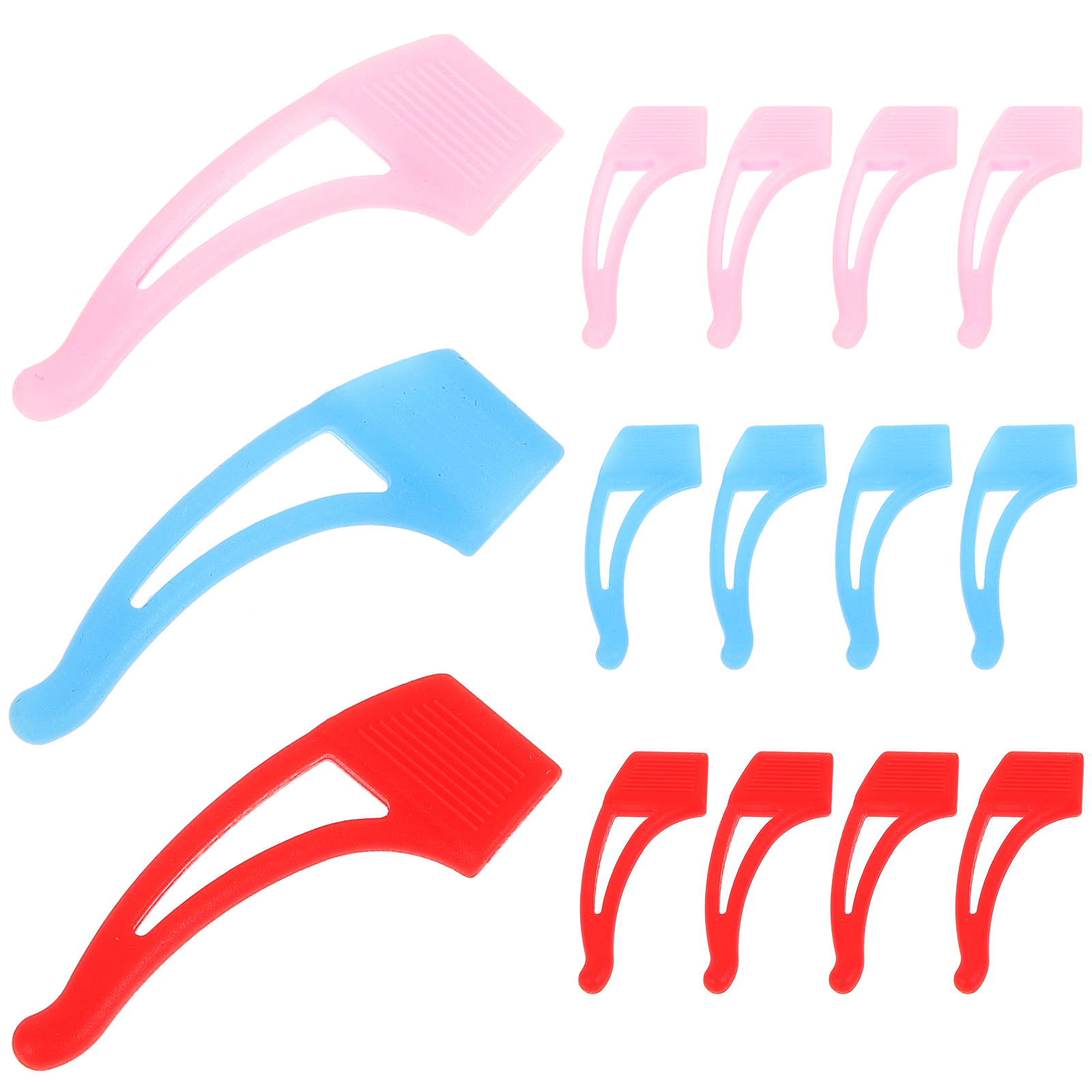 NUOLUX 15 Pairs of Glasses Ear Grips Silicone Glasses Ear Hooks