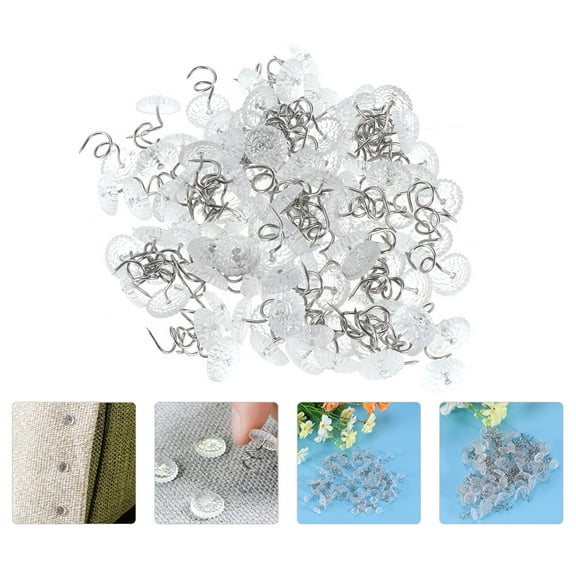 Toyandona Spiral Push Pins Assorted Color Plastic Secure Bed Skirts and Upholstery 150Pcs