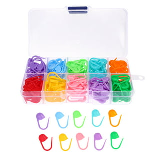 300pcs Stitch Markers Plastic Knitting Markers Rings Smooth Crochet Stitch  Marker Ring Assorted Knitting Counters Needle Clip (Random Color) 