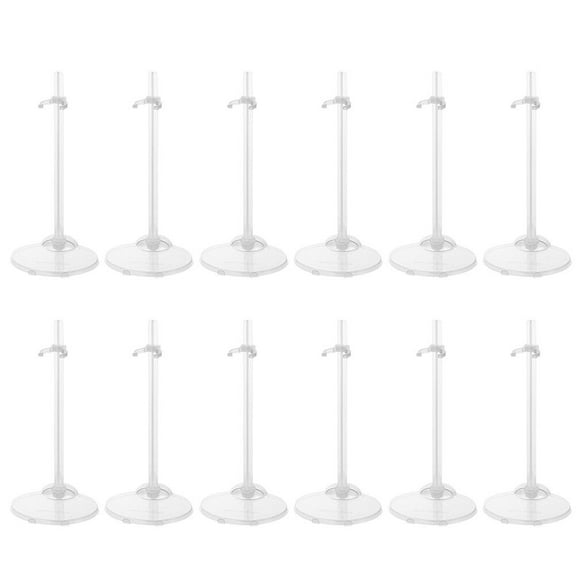 NUOLUX 15Pcs Doll Holding Stands Doll Supports Display Racks Transparent Racks