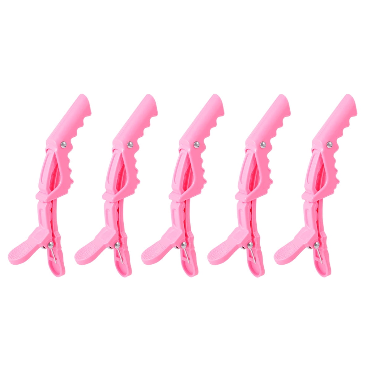 NUOLUX 15pcs Hairdressing Clips Portable Alligator Clamp Plastic Hair Styling Clips Partition