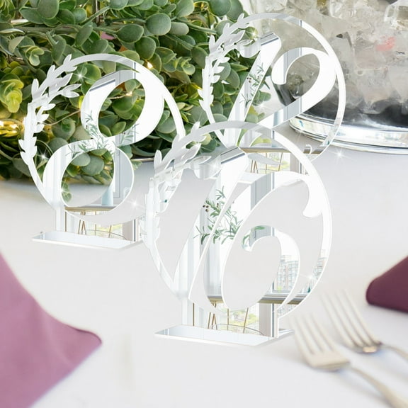 NUOLUX 15pcs Table Number Signs Decorative Reserved Signs Delicate Wedding Signs