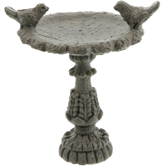 NUOLUX 1PC Mini House Decoration Miniature Bird Pool Ornament Mini Garden Decor (Khaki)