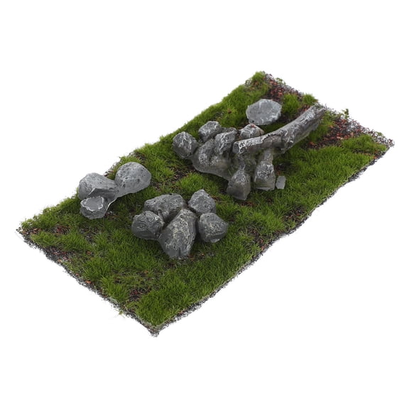 NUOLUX 1 Pack Artificial Grass Turf Mat for Hobbyists, Model Makers, Mini Landscape and Tabletop Decoration