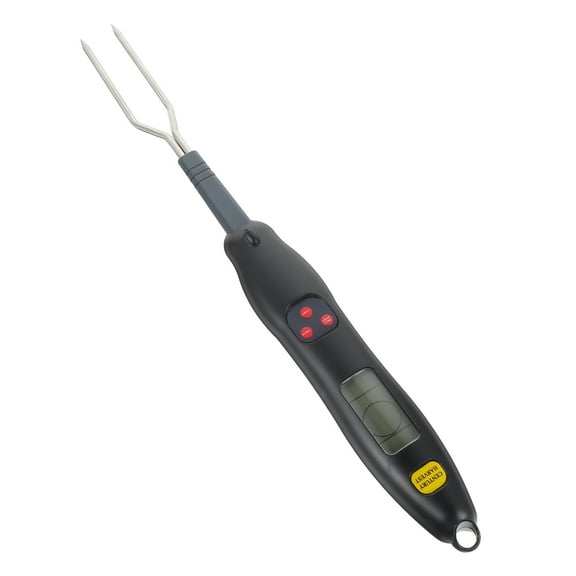 NUOLUX Digital Screen Display Barbecue Thermometer Fork Thermometer Meat Black 1Pcs