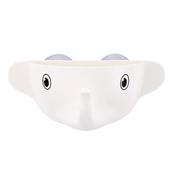 NUOLUX 1Pack Dustproof Toothbrush Organizer ABS Material Elephant Shape Wall Mounted for Home Use 11.8*4.5in