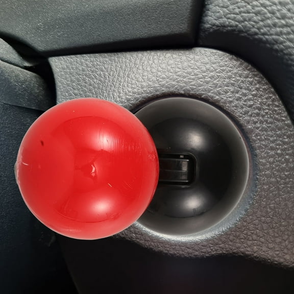 NUOLUX 1Pack Red Plastic Push To Start Joystick for Car Accessories Driving