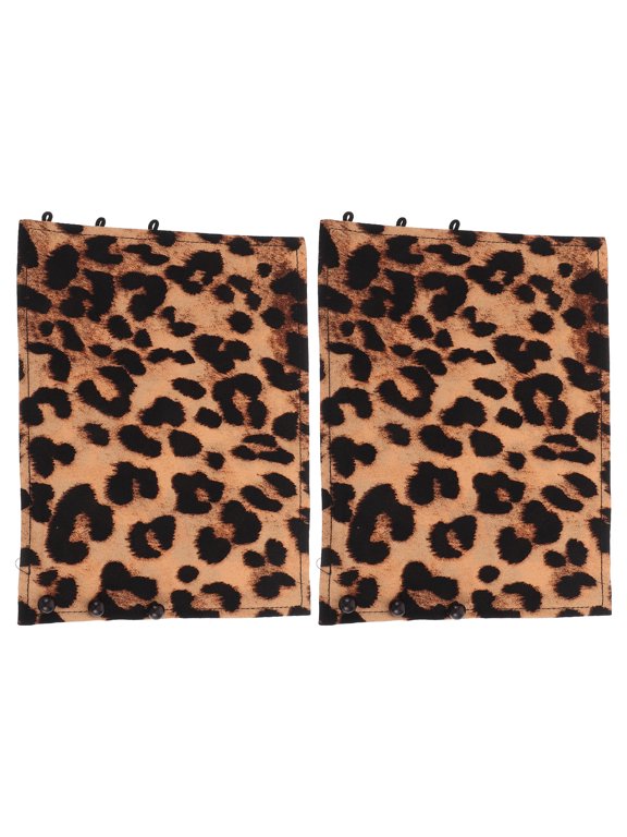 Leopard Print Detachable Fake Sleeve Cuffs, 1 Pair Layered Shirt Extenders for Sweater Jacket Outfit Decor Accessories
