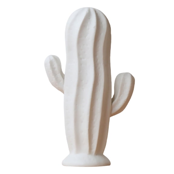 RENACLIPY Creative White Ceramic Cactus Ornament Simple Decor 1 Piece