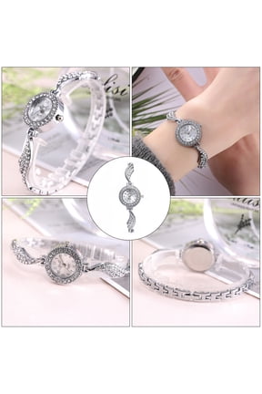 Women's Rhinestone Wing Bangle Quartz Watch Stylish Elegant Fashionable Timepiece for Everyday Wear