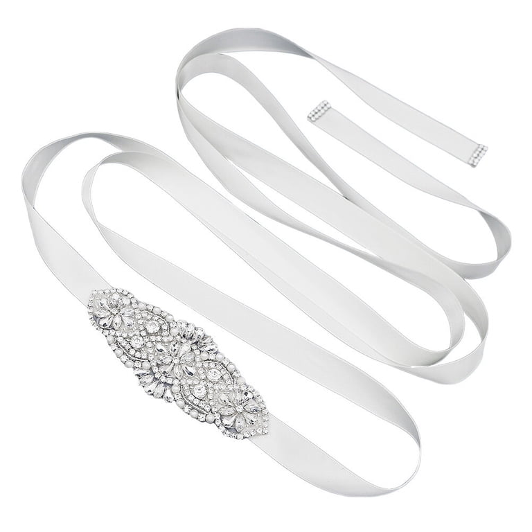 Tineasur Bridal Waist Belt Rhinestone Wedding Accessory  display picture 2
