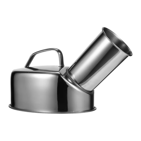 NUOLUX 1Pc Rustproof Stainless Steel Man Urinal Portable Male Patient Urinal Potty