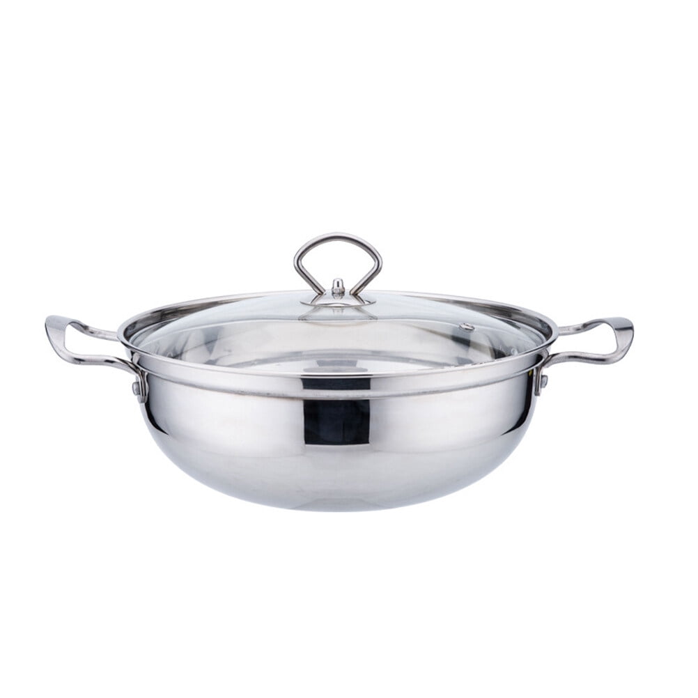 NUOLUX 1Pc Shabu Shabu Pot Induction Cooker Pot Hot Pot Cookware Non Sticky Stockpot