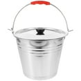 thumbnail image 1 of Tineasur Stainless Steel Round Bucket Lid for Storage, Metal Cover, 1 Piece, 1 of 6