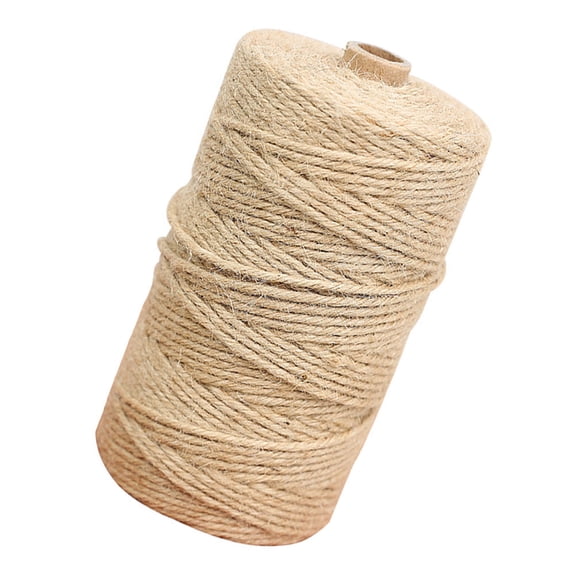 NUOLUX 1Pc Yellow Home Rope for DIY Projects, Woven Decor, Bow Making, Durable Hemp Fiber