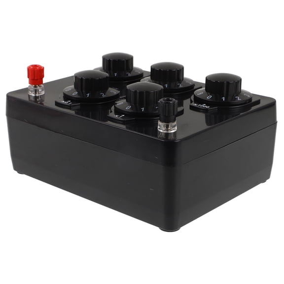 NUOLUX 1Pcs Certified Portable Resistance Box Adjustable Ohm Resistors For Educational Use 6.5x4.9x3.3in