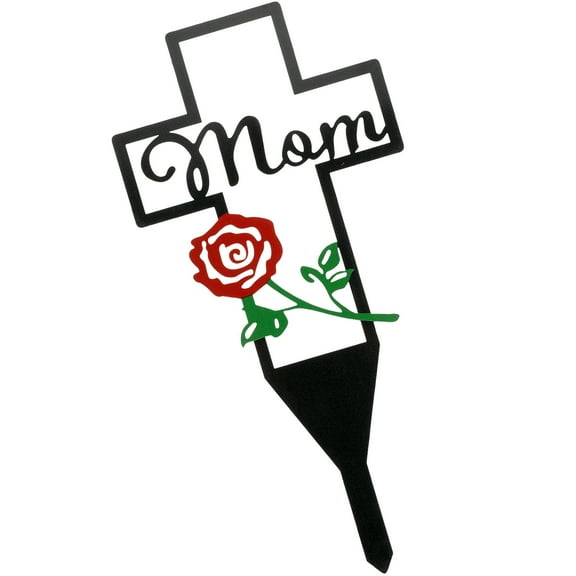 Toyandona Effortless Insert Black Memorial Stake for Garden Cemetery and Outdoor Decoration