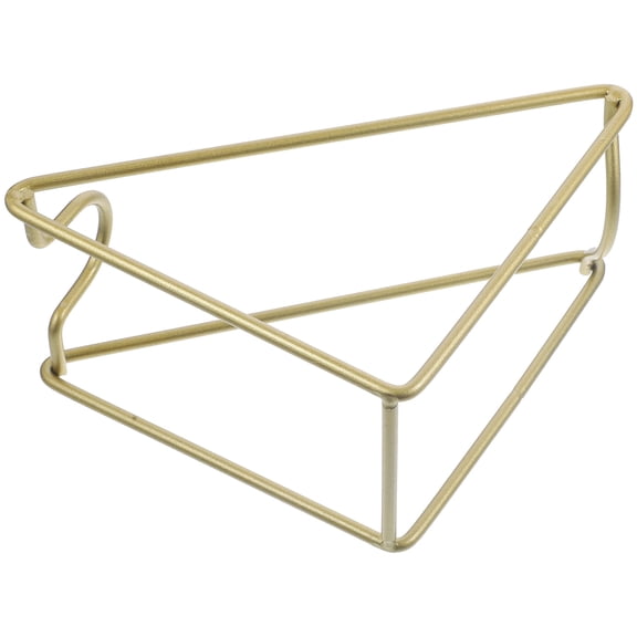 NUOLUX 1Pcs Oblique Shaped Golden Iron Wine Bottle Rack For Weddings And Christmas Decorations 12.2X6.3X3.5in