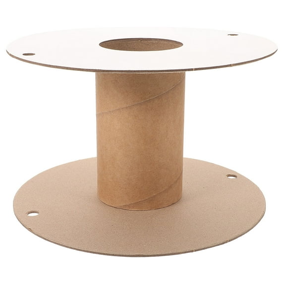 NUOLUX 1Pcs Paper Cord Reel For Extension Cord Storage Organizer Round Simple .8X9.8X5.9In