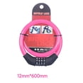 thumbnail image 1 of Toyandona Bike Combination Lock Rosy Color Heavy Duty Chain Lock for Mountain Bikes and Scooters, 1 of 8