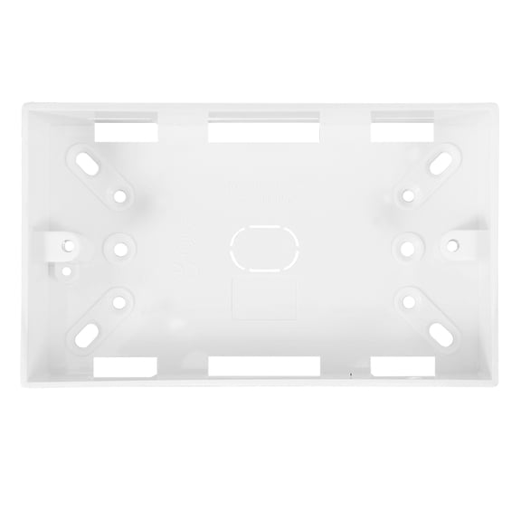 NUOLUX 1Pcs Thickened Plastic Electrical Socket Box for Wall Mounting 11.8x3.3x1.2in