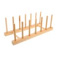 thumbnail image 1 of NUOLUX 1Pcs Wooden Yarn Spool Storage Rack Beige 11.8X4.7X4.3In Sewing Thread Spool Organizer for Professional Use, 1 of 8