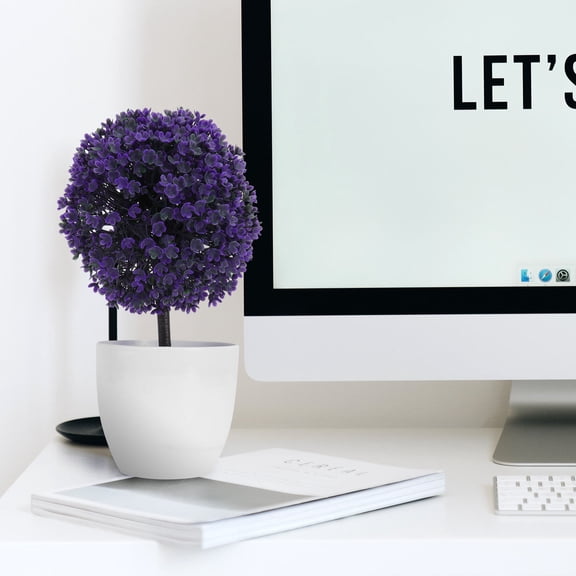 NUOLUX 1Set Artificial Boxwood Balls Plastic Plants for Decoration Indoor Simulated Tree Bonsai for Resorts