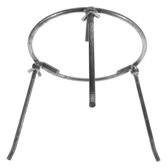 NUOLUX 1Set Campfire Accessories Carbon Steel Grey Triangular Shape for Outdoor Cooking 9.4x9.4x8.3in