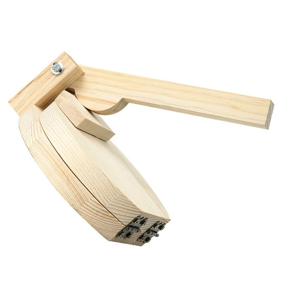 Toyandona Light Yellow Wood Dough Presser Practical for Dumplings and Biscuits
