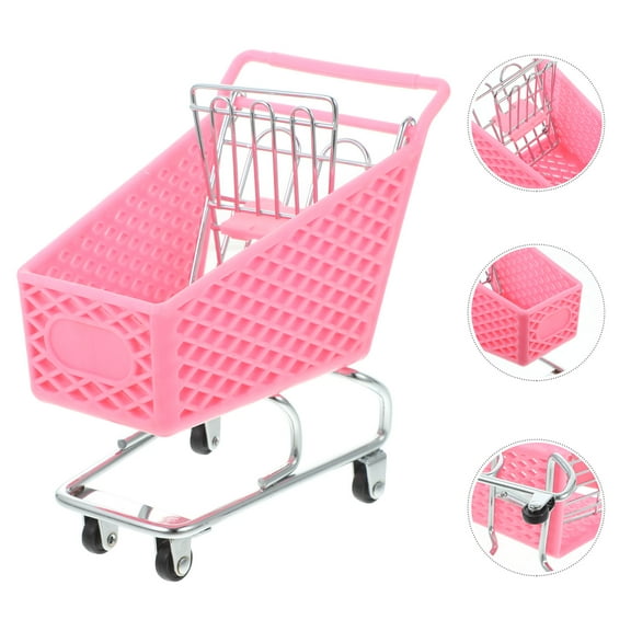 Toyandona Mini Trolley Toy Set Mini Shopping Cart Iron 1Pack